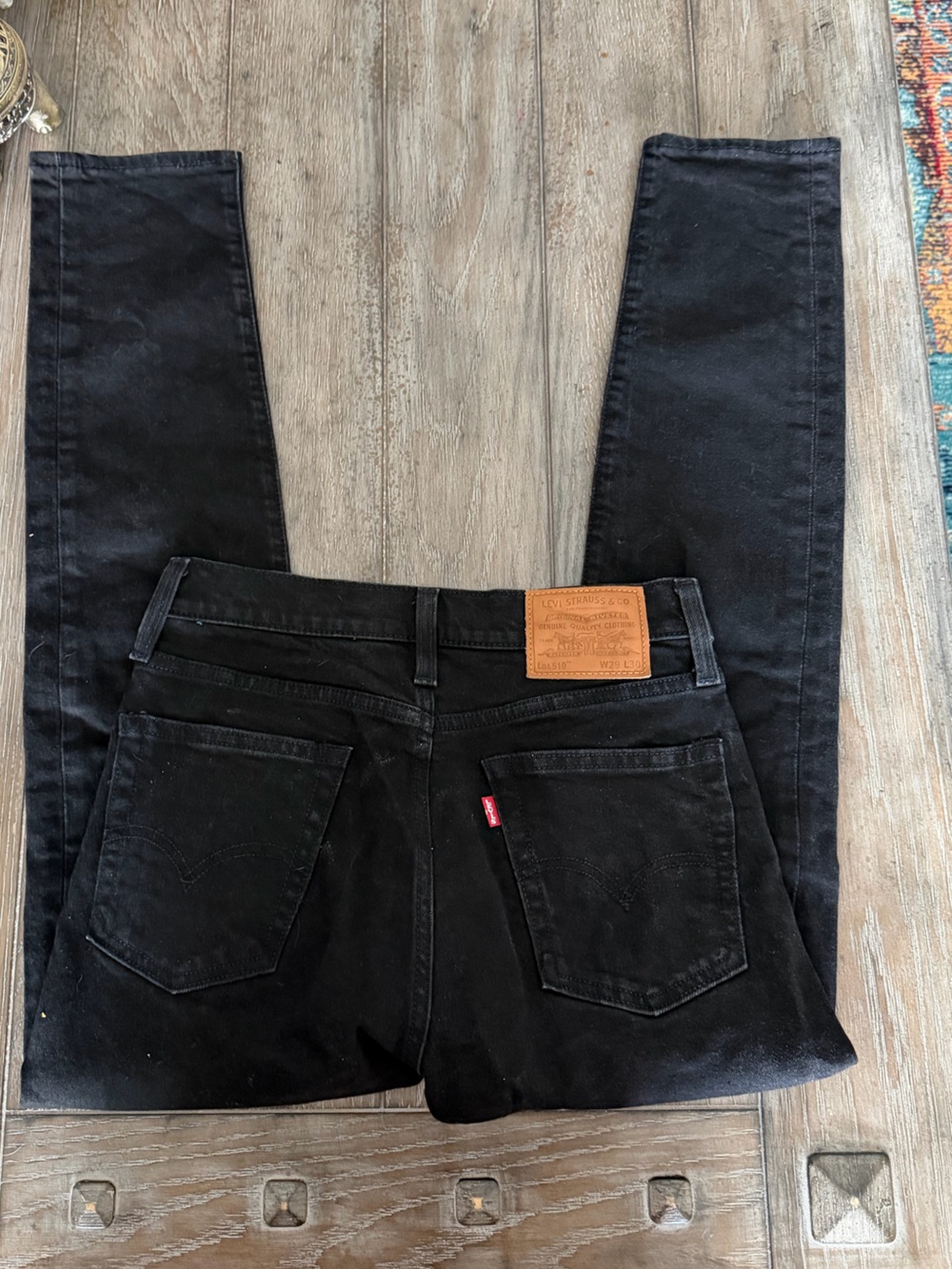 Levi's Black Skinny 510 Jeans - Picture 4 of 9
